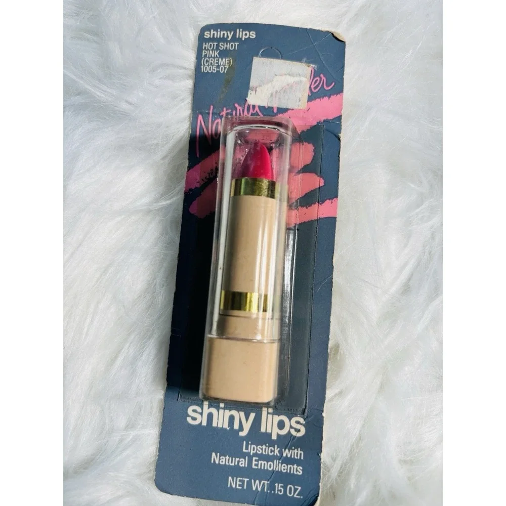 Vintage Revlon Shiny Lip Hot Shot Pink Creme Lipstick Original Packaging 80s NOS